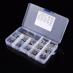 240 stks/set Hex Socket Set Schroeven 304 Rvs Assortiment Kit met Hex Sleutels Sluiting Accessoires Hardware