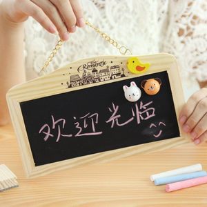 1 Set/partij Leuke Mini Opknoping-Stijl Dubbele Side Blackboard & Whiteboard & Krijtbord voor School Briefpapier & Kantoor & thuis