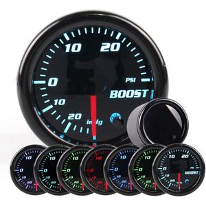 Auto 12V 52mm/2Inch 7 Kleuren LED Smoke Lens Universal Car Auto Volt Water Temp Olie temp Olie Druk RPM Turbo Boose AFR Auto Gauge