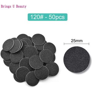 100Pcs Disc Cuticle Eelt Verwijder Tool Voor Elektrische Voet File Eelt Hard Dode Huid Pedicure Gereedschap Vervangbare Schuurpapier