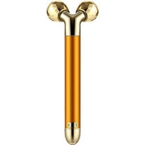 24 K Gold Aanscherping Anti-Rimpel Bar Facial Trillingen Afslanken Gezicht Spa Massager Roller Beauty Skin Gezichtsverzorging Lifting stick Tool