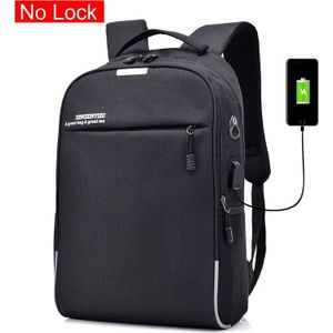 Mannen Anti-diefstal Rugzak Canvas Laptop USB Opladen Rugzakken Man Jongens Studenten Schooltassen Met Oortelefoon Gat mochila XA18WC-A