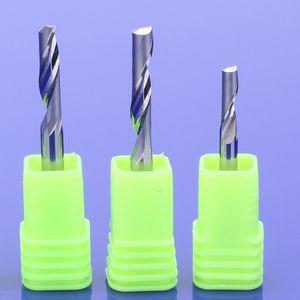 10 Pcs 3.175mm Single Fluit frezen voor Aluminium CNC Gereedschap Vhm, aluminium composiet panelen