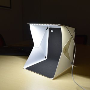 Mini Foldinglightbox Fotografie Studio Softbox Led Light Camera Foto Achtergrond Foto Studio Lightbox Tent Kit Voor Dslr Camera