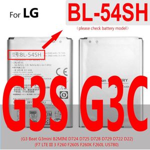 BL-42D1F Batterij Voor Lg G5 G6 G7 G8 Thinq/G2 G3 G4 Mini G3S G3C G4S G4C H850 H820 h830 H831 H840 H868 H860 LS992 US992 Bl 42DIF