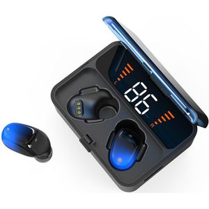 Cbaooo ES01 Tws Bluetooth Oortelefoon V5.0 Touch Draadloze Oordopjes 9D Stereo Sport Waterdichte Headset Handsfree Led Power Display
