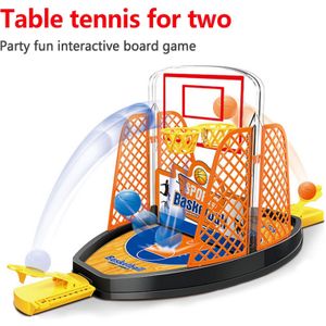 2-Player Desktop Tafel Basketbal Shooting Game Ouder-kind Interactief Speelgoed Voor Kids Volwassenen Office Home Party Spelen levert