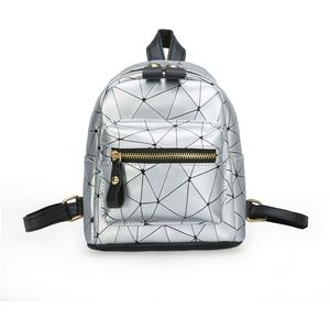 Vrouwen rugzak mode mini tas diamant vorm PU lederen schooltas canta schoudertas