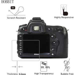 2Pack Voor Nikon D90 D7000 0.3 Mm 2.5D 9H Clear Gehard Glas Screen Protector Digitale Slr Camera Lcd skin Guard Film