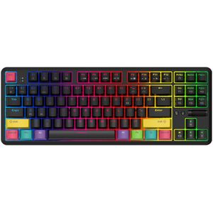 Ajazz K870T Mechanische Toetsenbord Met Rgb Backlit Draadloze Bluetooth Gaming Toetsenbord Pbt Keycaps 87 Toetsen