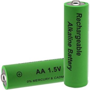 100% Aa Oplaadbare Batterij 4000Mah 1.5V Aa Alkaline Oplaadbare Batery + Aa Charger