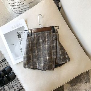 Lente Herfst Olde Baby Meisjes Plaid Rok Mode Elastische Taille Kinderen Shorts Kleding Kids Rokken Voor Meisjes Bebes 2- 7T