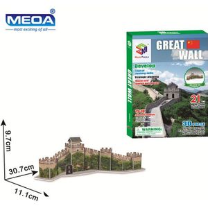 Kartonnen 3D Puzzel Speelgoed Wereldberoemde Grote Muur Gebouwen Vergadering Modelbouw Kits Educatief Speelgoed Voor Kinderen Kerst