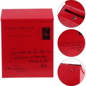 Vintage - Wandmontage Brievenbus - Retro Vergrendeling - Tuin Decoratie