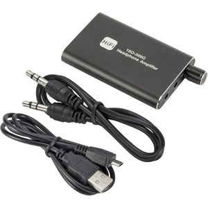 Draagbare Hi-Fi Hoofdtelefoon Versterker 3.5Mm Stereo Audio-uitgang Met Schakelaar Aangedreven Dual-Uitgang Met 2-Niveau Boost