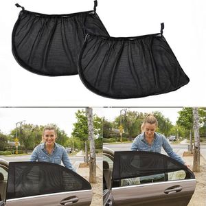 2 Stuks Auto Venster Cover Zonnescherm Gordijn Auto Achterzijde Window Zonnescherm Mesh Uv-bescherming Zomer Auto covers