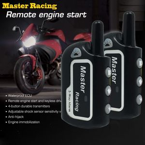 Master Racing 2 Twee Alarm Motorfiets Alarm Systeem Moto Scooter Diefstal Bescherming Motor Security Alarm Afstandsbediening Motor Start