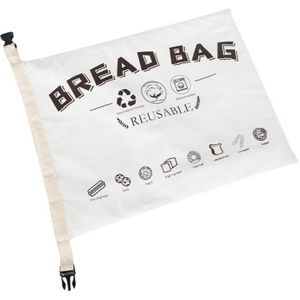 Keuken Organisatie Biologisch Katoen Brood Tas Herbruikbare Linnen Voedsel Opslag Brood Tas Voor Loaf En Baguette Bakkerij Levert