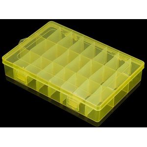 24 Grids Verstelbare Plastic Sieraden Kralen Accessoires Opslag Boxs Case Sieraden Display Kralen Oorbel Maken Organizer Container