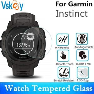 VSKEY 100 PCS Gehard Glas Voor Garmin Instinct Smartwatch Screen Protector Diameter 31.5mm Sport Horloge Beschermende Film