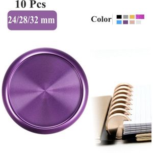 10 Pcs 24Mm Luxe Metalen Bindmiddel Ringen Voor Notebooks/Planner Diy Losbladige Discbound Discs Binding Ringen CX19-008