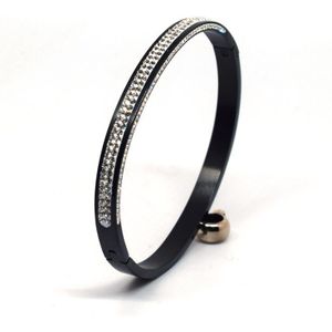 Top Strass Mode-sieraden Manchet Armbanden 316L Rvs Armbanden Voor Vrouwen