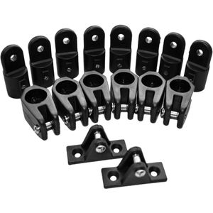 16 stuks/set Universele Nylon Marine Boot Luifel Cover Bimini Top Dek Scharnier Jaw Slide Eye End Fitting Hardware DIY Tool effen