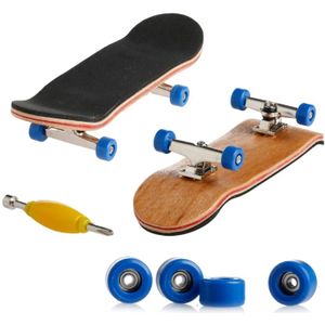 1Set Houten Dek Toets Skateboard Sport Spelletjes Kids Maple Hout Set