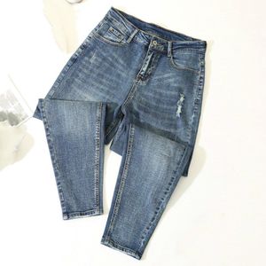 Ripped Jeans Voor Vrouwen Vintage Casual Harem Denim Broek Vrouwen Hoge Taille Vriendje Jean Vrouwelijke Losse Broek Plus Size 5XL