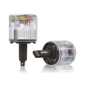 Regen-Proof Optisch Gecontroleerde Geen Schakelaar Solar Waarschuwing Alarm Lamp Licht Rood Blauw Dubbele Kleur Strobe Flasher Lamp Licht