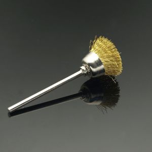 EasyNail ~ 1pc Golden Koperdraad Nail Boor Reinigingsborstel voor Elektrische Manicure Boren Bit Schoner Draagbare Tool Silver staal