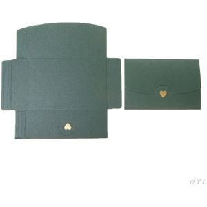 10Pcs Blank Mini Hart Retro Papier Enveloppen Bruiloft Uitnodiging Envelop Voor Brief Wenskaarten