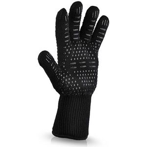 1/2Pcs Bbq Handschoenen 300-500 Celsius Extreme Hittebestendige Aramid Veiligheid Handschoenen Grill Bbq Voering Katoen voor Keuken Bakken Tool
