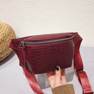 Vrouwen Taille Tas Lederen Fanny Pack Rits Krokodillenleer Borst Pak Grote Capaciteit Banaan Tassen Mode Vrouwelijke Riem Tas portemonnee