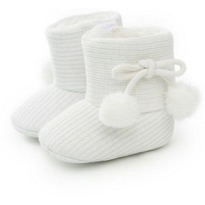Winter Jongen Meisjes Baby Solid Soft Cotton Zool Snowboots Warme Wieg Schoenen Peuter Laarzen Lopen UK