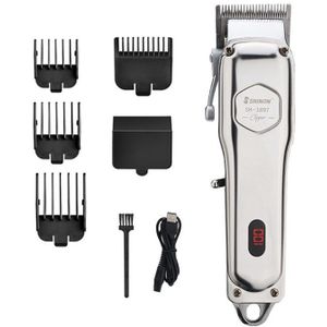 Shinon Metalen Body Professionele Retro Olie Hoofd Elektrische Clipper Kapsalon Carving Gradiënt Fader Tondeuse Cutter Snijden