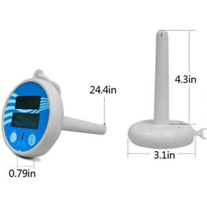 Zonne-energie Zwemmen Thermometer Digitale Drijvende Water Waterdichte Bad