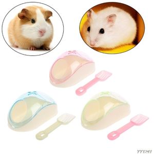 Huisdier Bad Levert Hamster Muizen Rat Plastic Badkamer Kooi Doos Speelgoed Wc Met Zand Schop Y110