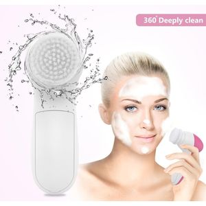 5 in 1 szczoteczka soniczna do twarzy Elektrische Gezichtsreiniger Borstel Cleaner Gezicht Reinigingsmachine Huid Porie Reiniging Massage Verwijderen Blackhean Make-Up Borstel