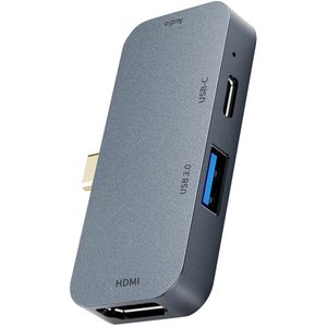 Alloyseed Usb C Hub Type C Naar USB3.0 4 In 1 Usb C Hub USB3.0 Hub 3.5Mm Jack Hdmi adapter Voor Macbook Pro Huawei Mate