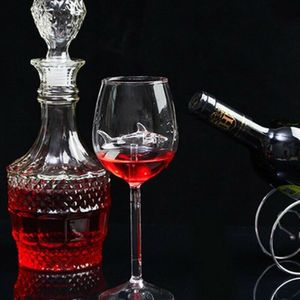 Ingebouwde Haai Wijnglas Beker Whisky Glas Diner Versieren Handgemaakte Crystal Voor Party Fluiten Glas