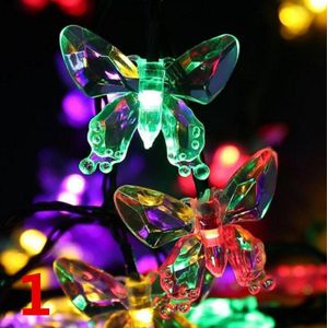 10LED Vlinder String Lamp Waterdichte Outdoor Decoratieve Lantaarns