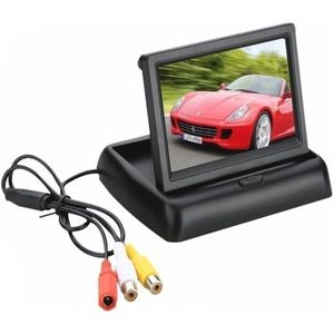 4.3 Inch Opvouwbare Auto Monitor Lcd-scherm Camera Parking System Voor Auto Beveiliging Auo Achteruitkijkspiegel Monitoren Nachtzicht Omkeren