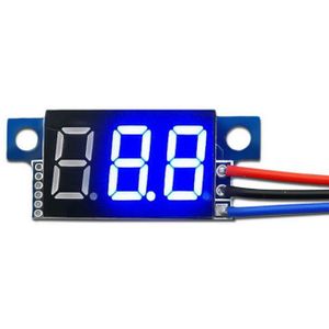 Digitale Voltmeter Voltage Panel Meter Rood/Blauw/Groen Voor 6V 12V Electromobile Dc Voltage Meter Digitale voltmeter 4.5V Tot 30V