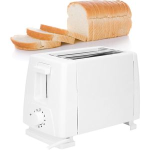 Keukenapparatuur 750W Elektrische Broodrooster 6 Versnellingen 2 Slice Automatische Brood Bakken Maker Machine Eu Plug 220-240V Wit Broodrooster
