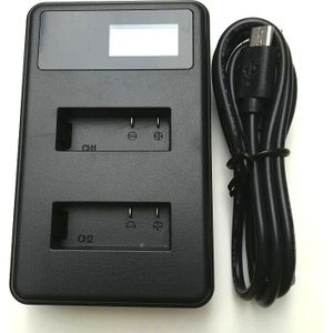 Originele 1350/1050Mah Battery Charger Dual Charger Voor Sjcam Sj4000 Air Sj5000X C30 Eken H9R Akaso V50 Action camera Accessoires