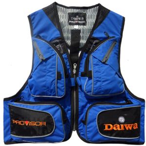 Daiwa Vissen Vest Heren Outdoor Multi-Pocket Dawa Vissen Kleding Mannelijke Vest Overalls Dragen Fotografie Vesten