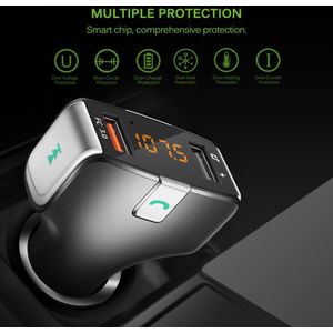 Multifunctionele Draadloze Fm-zender Bluetooth Handsfree Auto MP3 Speler Snel Opladen 3.0 5V USB Autolader Auto elektronica