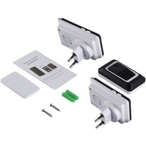 Draadloze Deurbel Draagbare Digitale Draadloze Deur-Bell Kit Waterdichte 1000ft/ 300M Bereik Met Plug-In Ontvangers eu Type