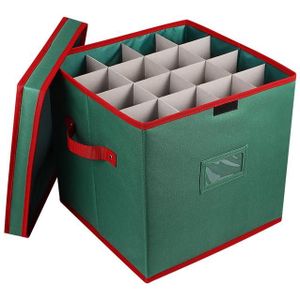 Kerst Ballen Opbergdoos Met Deksel Opslag Container Houdt 64 Kerst Ornamenten Organizer Natal Navidad (Opmerking: doos Alleen)